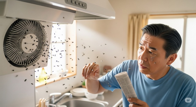 換気扇にコバエが発生する原因とは？