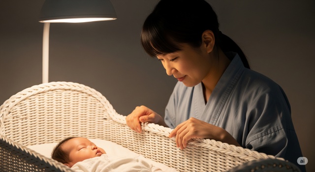 眩しいダウンライトから赤ちゃんを守る対策