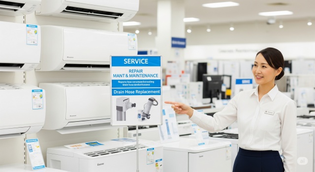 ドレンホース交換におすすめの家電量販店