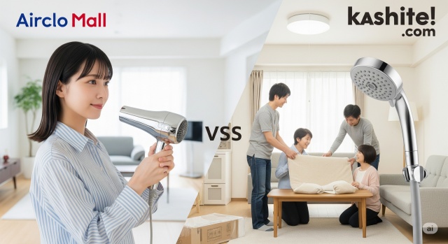 エアクロモールと「かして!どっとこむ」比較