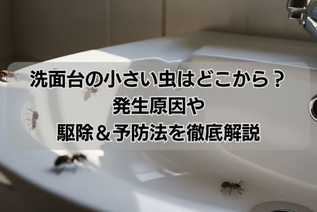 洗面台の小さい虫はどこから？発生原因や駆除＆予防法を徹底解説