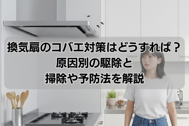 換気扇のコバエ対策はどうすれば？原因別の駆除と掃除や予防法を解説
