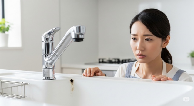 キッチンシンクの継ぎ目のカビ…原因と対策を解説