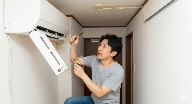 賃貸のエアコンが故障した際にやってはいけない事