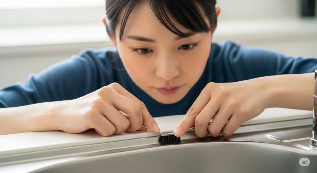 キッチンシンクの継ぎ目掃除で大切なポイント