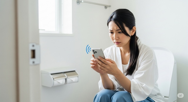トイレの電波が悪い時の解決策とは