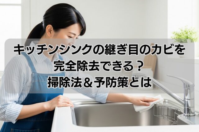 キッチンシンクの継ぎ目のカビを完全除去できる？掃除法＆予防策とは