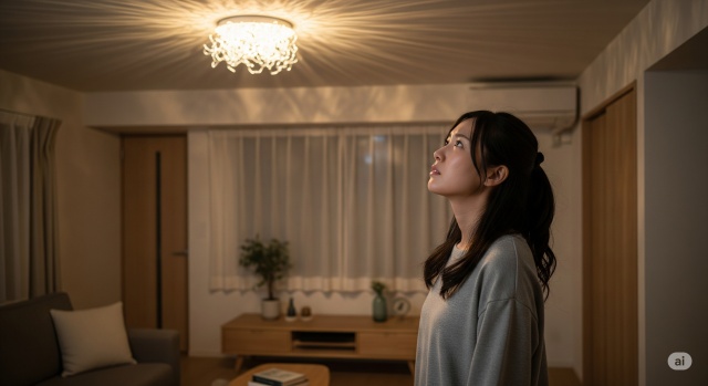 まずは知りたいシーリングライトのちらつきの原因