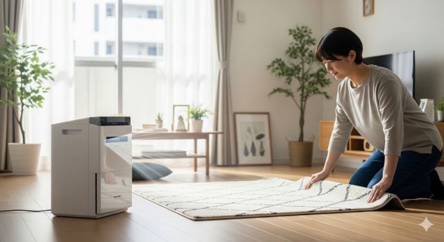 室内のカーペット乾かし方コツとは？