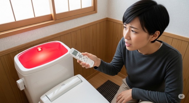 ウォシュレットの点検ランプは自分で解除できる？
