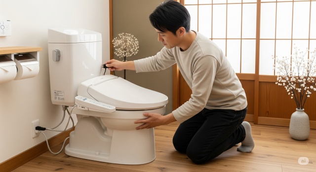 TOTOウォシュレットの点検ランプ消し方