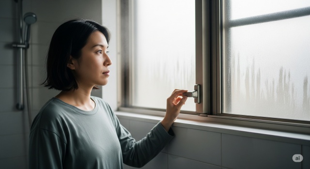 浴室を換気する際に窓は開けるべき?