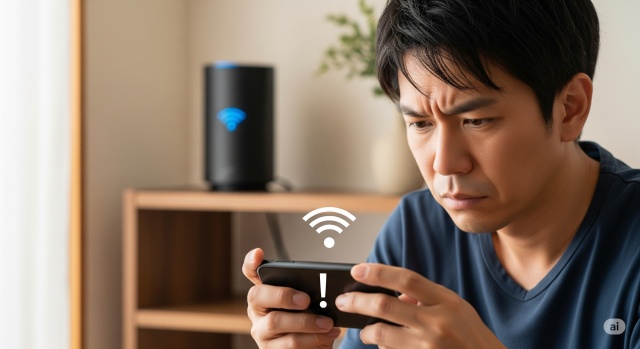 Wi-Fiが繋がってるのにマークが出ない時の注意点