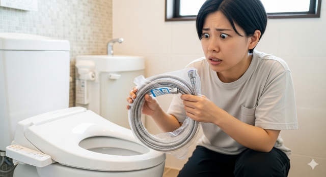 給水ホースが合わない時の注意点