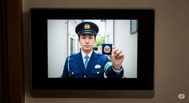 インタホーンを何回も鳴らすのが警察の場合