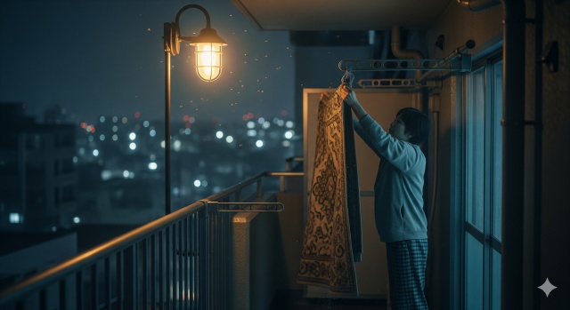 カーペットを夜干すメリットデメリットって？