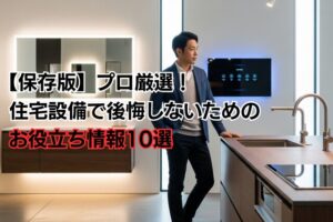 【保存版】プロ厳選！住宅設備で後悔しないためのお役立ち情報10選