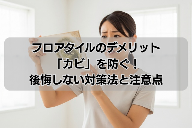 フロアタイルのデメリット「カビ」を防ぐ！後悔しない対策法と注意点