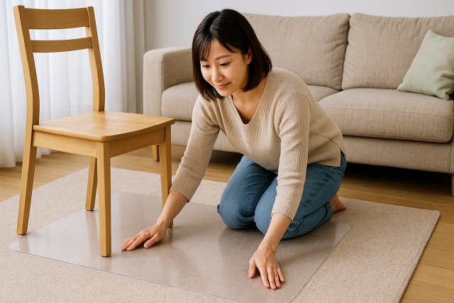 カーペット用の椅子脚カバーをする際の注意点