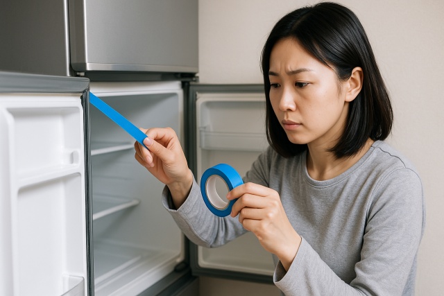 100均でおすすめの冷蔵庫パッキン補修テープ