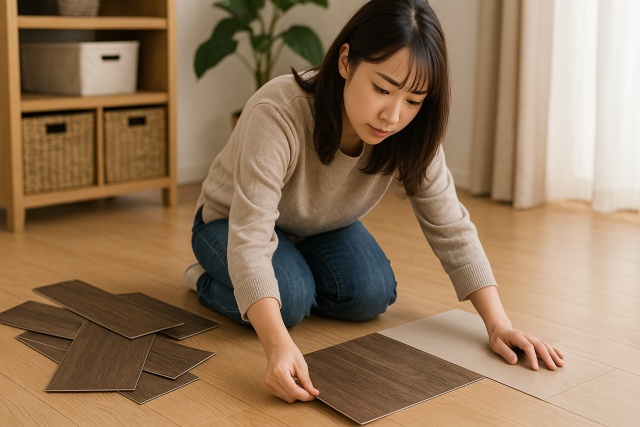 はめ込み式フロアタイルの捨て方のポイント