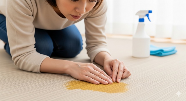 賃貸向けクッションフロアゴム汚染の落とし方と対策