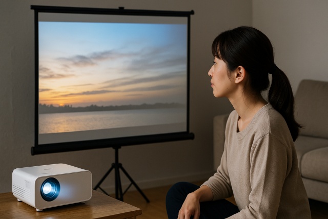 壁の色がグレーでも映像に問題はない？