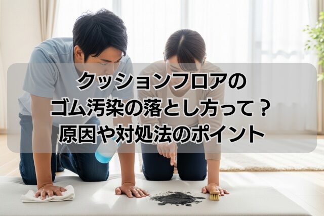 クッションフロアのゴム汚染の落とし方って？原因や対処法のポイント