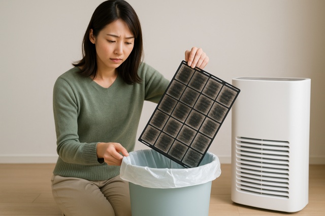 所在地によって違うフィルターの処分扱い