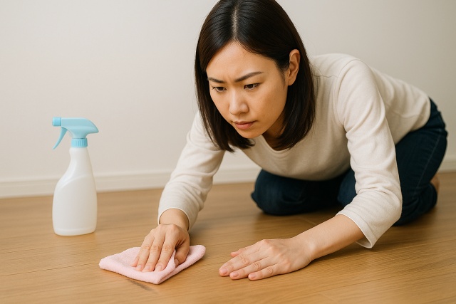 フローリングのゴム跡の消し方と注意点