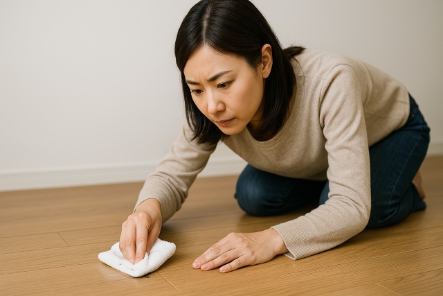 フローリングのゴム跡にハンドクリームは効果的?