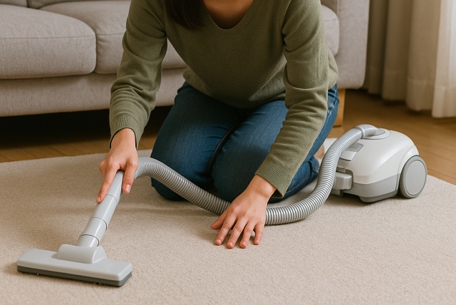 カーペットを掃除する際の注意点