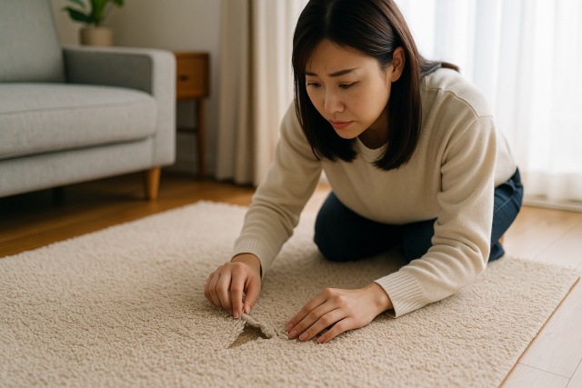 ラグが破れてしまった時の対処法