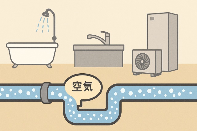 ゴボゴボ音の正体は空気