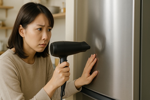 ドライヤーでの修理は危険