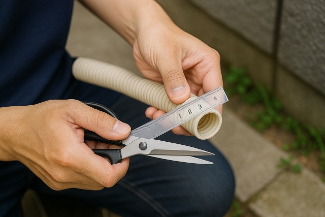 正しい取り付け方と先端のカット