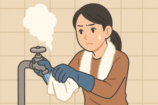 水抜き後にお湯が出ない原因