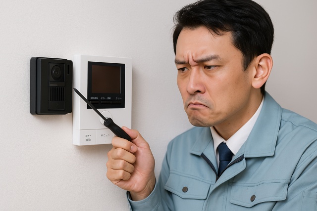 音は鳴るのにモニターが映らない故障