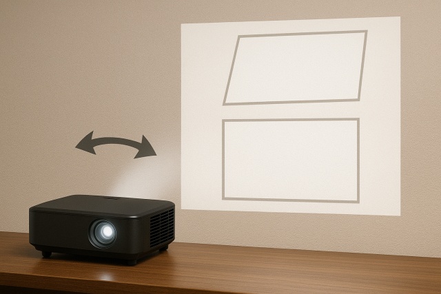 便利な台形補正機能と自動補正の仕組み