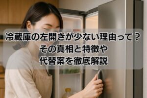 冷蔵庫の左開きが少ない理由って?その真相と特徴や代替案を徹底解説