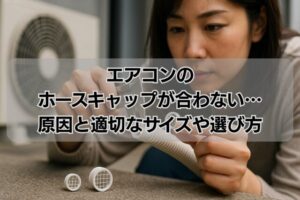 エアコンのホースキャップが合わない…原因と適切なサイズや選び方