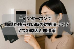 インターホンで履歴が残らない時の対処法って？7つの原因と解決策