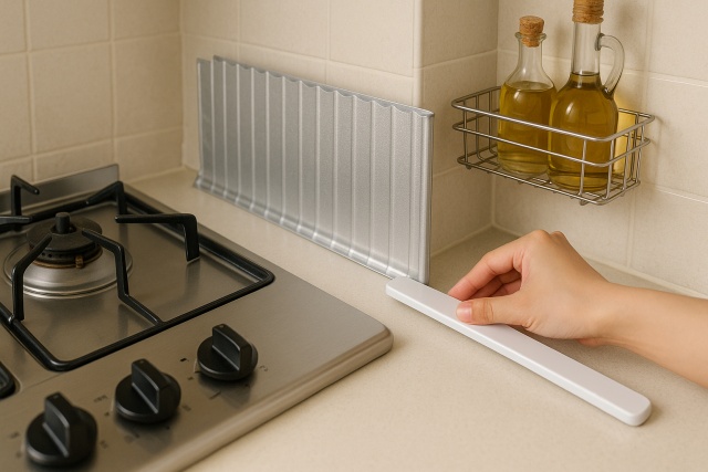 コンロ横の隙間を埋める便利グッズとDIY