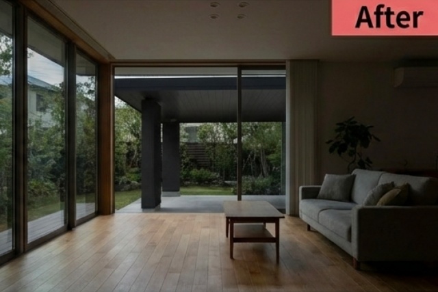 リビングが暗いと感じる屋根設置による採光の喪失