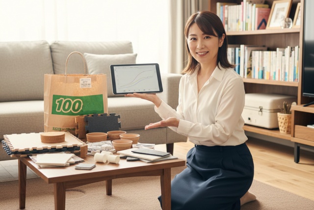 重い家具やベッドにはジョイントマットを代用