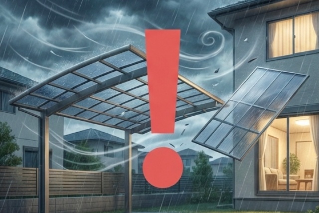 台風時の屋根飛散リスクと近隣への損害への不安