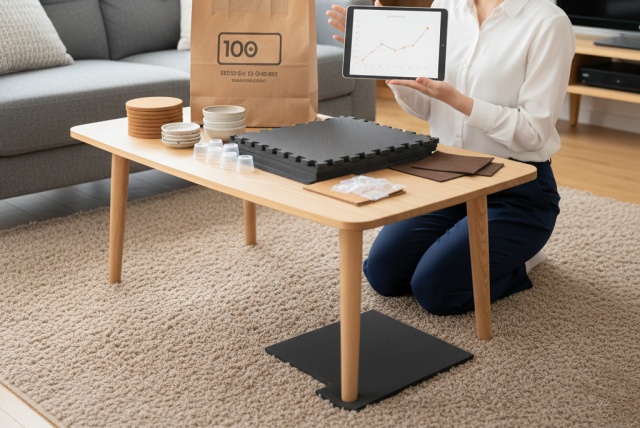 机やソファの下に敷くシリコンやゴム製品