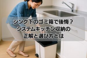 シンク下のゴミ箱で後悔?システムキッチン収納の正解と選び方とは