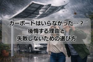 カーポートはいらなかった…?後悔する理由と失敗しないための選び方