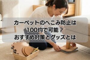 カーペットのへこみ防止は100均で可能？おすすめ対策とグッズとは